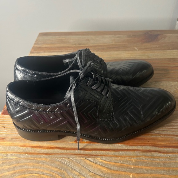 ALDO Dress Shoes‎ Oxford Lace Up Patterned Business Casual Black Size 10.5 main image 8